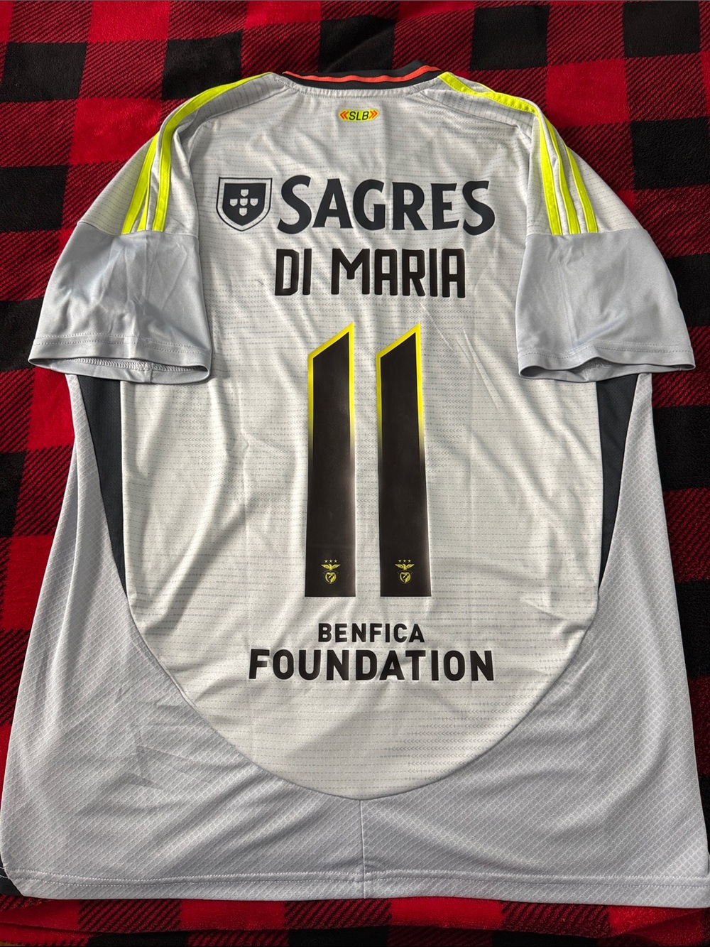 SL Benfica 🇵🇹 #11 Ángel Di Maria 2024-25 UCL Away Third Adidas Jersey